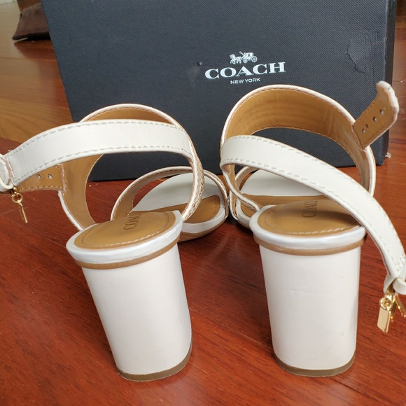 COACH "Princeston Snake" Block Heels 8.5 - Picture 7 of 8